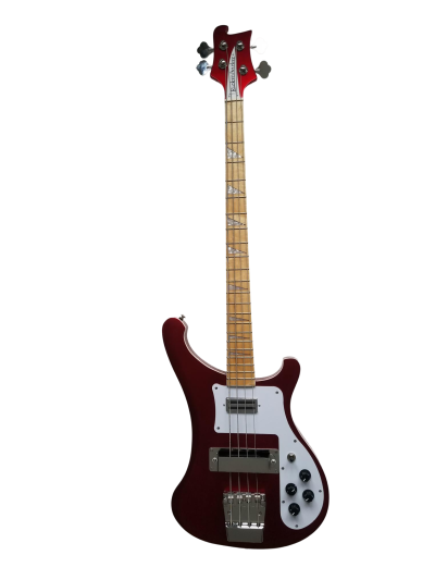Custom Nova 4003 Ruby Red Burst Chrome Hardware Bass Maple Fretboard - Image 9