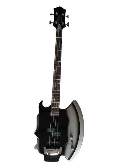 Custom Dynasty Gene Simmons Axe 4 String Bass Chrome Hardware - Image 6