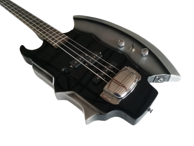 Custom Dynasty Gene Simmons Axe 4 String Bass Chrome Hardware - Image 11