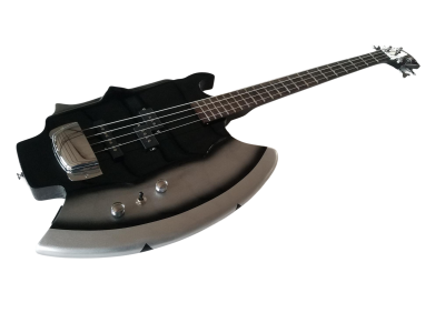 Custom Dynasty Gene Simmons Axe 4 String Bass Chrome Hardware - Image 10