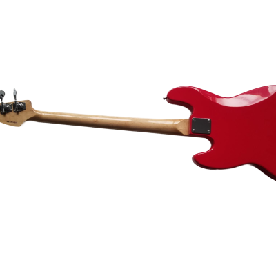 Custom Regent Mark Hoppus 4 String Jazz Bass Candy Apple Red Pink White Pearloid Pickguard - Image 11