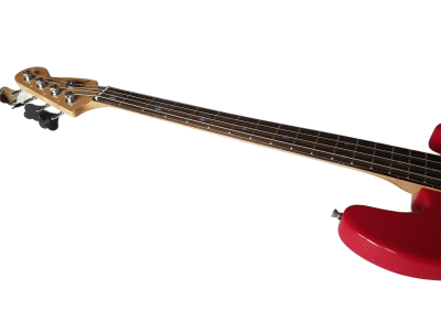 Custom Regent Mark Hoppus 4 String Jazz Bass Candy Apple Red Pink White Pearloid Pickguard - Image 8