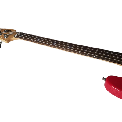 Custom Regent Mark Hoppus 4 String Jazz Bass Candy Apple Red Pink White Pearloid Pickguard - Image 8