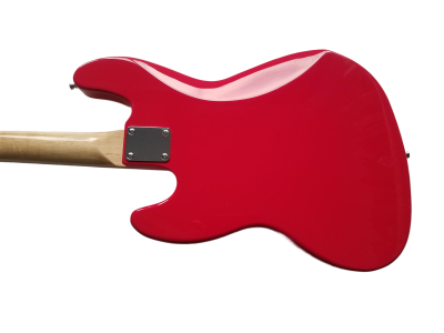 Custom Regent Mark Hoppus 4 String Jazz Bass Candy Apple Red Pink White Pearloid Pickguard - Image 7