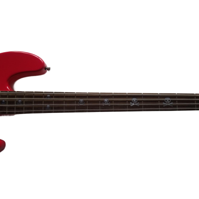 Custom Regent Mark Hoppus 4 String Jazz Bass Candy Apple Red Pink White Pearloid Pickguard - Image 5