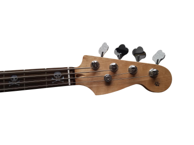 Custom Regent Mark Hoppus 4 String Jazz Bass Candy Apple Red Pink White Pearloid Pickguard - Image 3