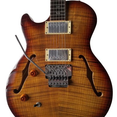 Custom Monarch Schon Thinline Hollowbody McCarty Burst Finish Left Handed Guitar