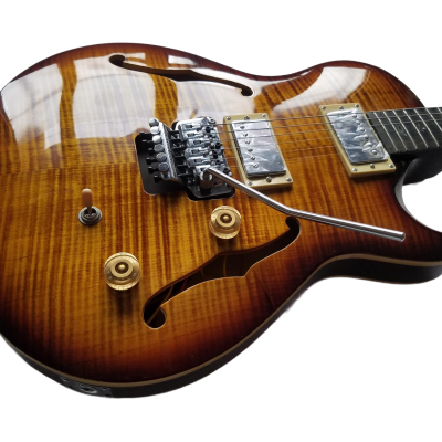 Custom Monarch Schon Thinline Hollowbody McCarty Burst Finish Guitar - Image 6