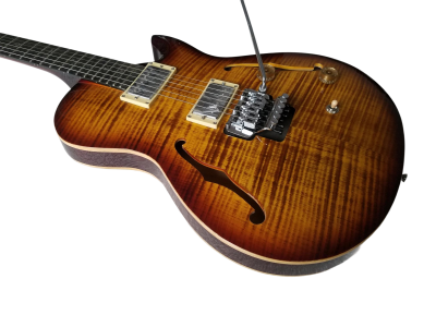 Custom Monarch Schon Thinline Hollowbody McCarty Burst Finish Guitar - Image 7