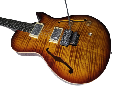 Custom Monarch Schon Thinline Hollowbody McCarty Burst Finish Guitar - Image 8