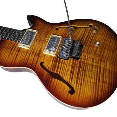 Custom Monarch Schon Thinline Hollowbody McCarty Burst Finish Guitar - Image 8