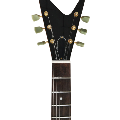 Custom Crown Korina Explorer Natural Finish Split Type Headstock Guitar - Image 3