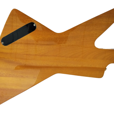 Custom Crown Korina Explorer Natural Finish Split Type Headstock Guitar - Image 7