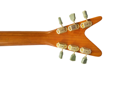 Custom Crown Korina Explorer Natural Finish Split Type Headstock Guitar - Image 6