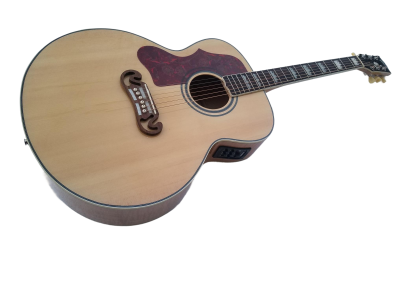 Custom Crown SJ200 Elvis Natural Studio Acoustic Electric Guitar - Image 6