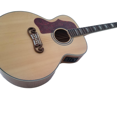 Custom Crown SJ200 Elvis Natural Studio Acoustic Electric Guitar - Image 6