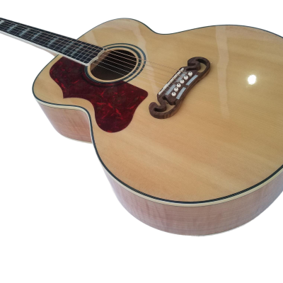 Custom Crown SJ200 Elvis Natural Studio Acoustic Electric Guitar - Image 7