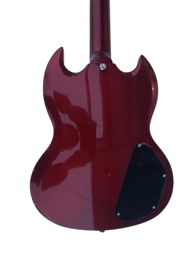 Custom Crown Angus Cherry Red Lommi SG Cross Inlays Guitar - Image 3