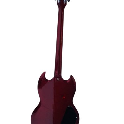 Custom Crown Angus Cherry Red Lommi SG Cross Inlays Guitar - Image 4