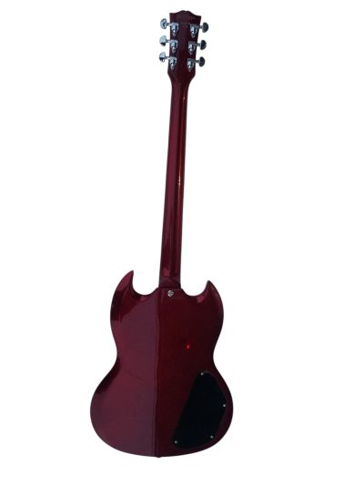 Custom Crown Angus Cherry Red Lommi SG Cross Inlays Guitar - Image 4