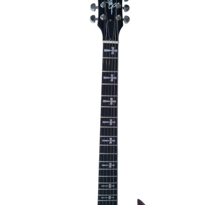 Custom Crown Angus Cherry Red Lommi SG Cross Inlays Guitar - Image 8
