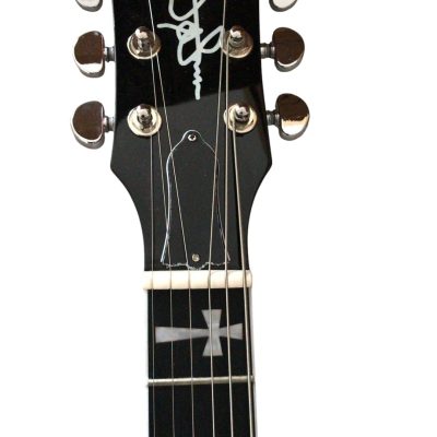 Custom Crown Angus Cherry Red Lommi SG Cross Inlays Guitar - Image 13