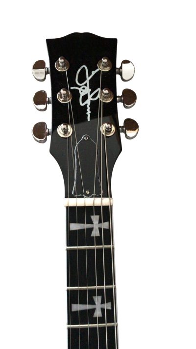 Custom Crown Angus Cherry Red Lommi SG Cross Inlays Guitar - Image 13