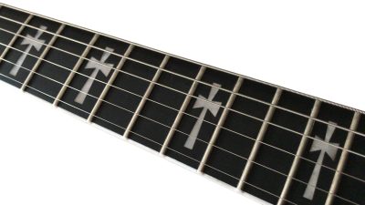Custom Crown Angus Cherry Red Lommi SG Cross Inlays Guitar - Image 15