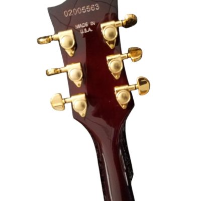 Custom Crown Tobacco Sunburst Flame Maple Top Electric Guitar Dual Humbucker Pickups - Image 13