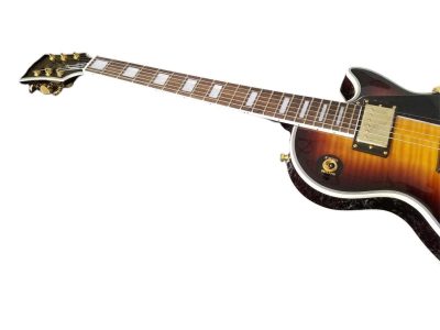 Custom Crown Tobacco Sunburst Flame Maple Top Electric Guitar Dual Humbucker Pickups - Image 10