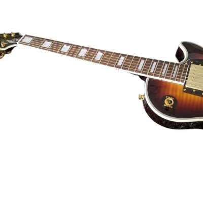Custom Crown Tobacco Sunburst Flame Maple Top Electric Guitar Dual Humbucker Pickups - Image 10