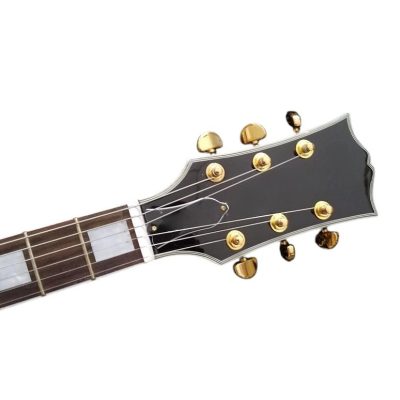 Custom Crown Tobacco Sunburst Flame Maple Top Electric Guitar Dual Humbucker Pickups - Image 5