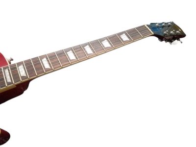 Custom Crown Eric Lucy Red Flame Maple Top Chrome Hardware Electric Guitar - Image 6