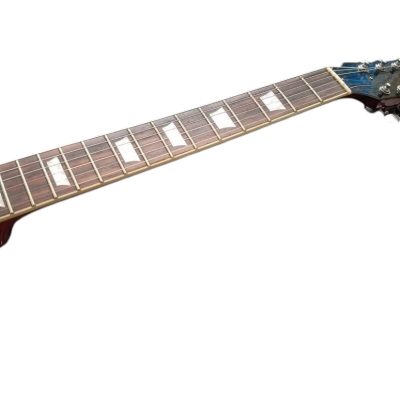 Custom Crown Eric Lucy Red Flame Maple Top Chrome Hardware Electric Guitar - Image 6