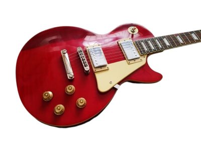Custom Crown Eric Lucy Red Flame Maple Top Chrome Hardware Electric Guitar - Image 4