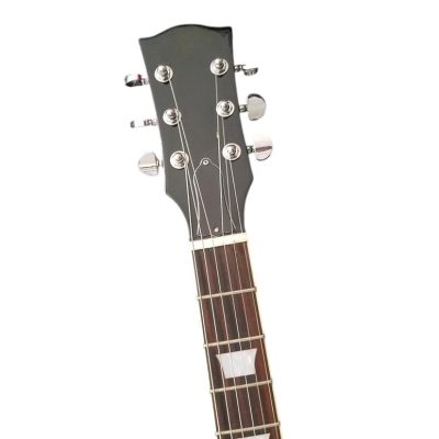 Custom Crown Eric Lucy Red Flame Maple Top Chrome Hardware Electric Guitar - Image 5