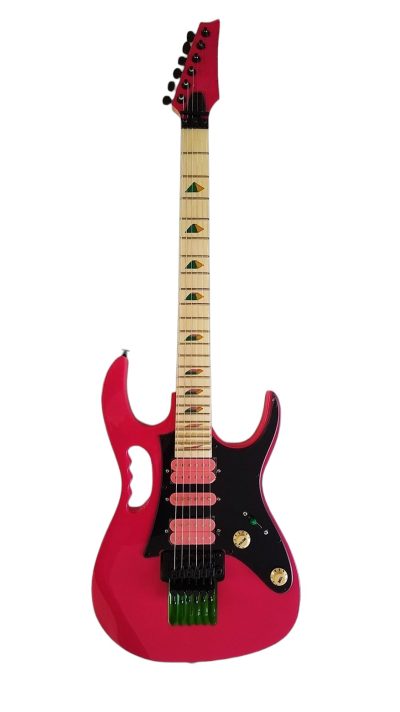 Custom Axis SVAI Shocking Pink Jem Tremolo Electric Guitar - Image 7