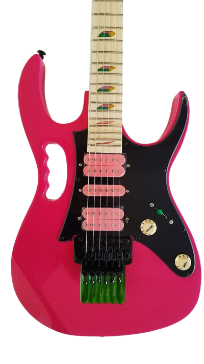 Custom Axis SVAI Shocking Pink Jem Tremolo Electric Guitar
