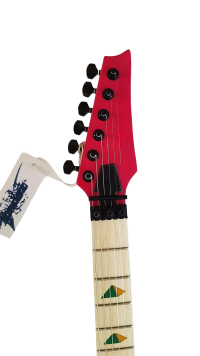 Custom Axis SVAI Shocking Pink Jem Tremolo Electric Guitar - Image 6