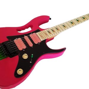 Alternative view of Custom Axis SVAI Shocking Pink Jem Tremolo Electric Guitar