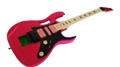 Custom Axis SVAI Shocking Pink Jem Tremolo Electric Guitar - Image 2