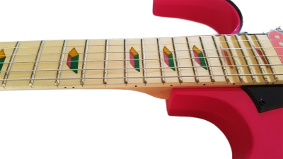 Custom Axis SVAI Shocking Pink Jem Tremolo Electric Guitar - Image 9