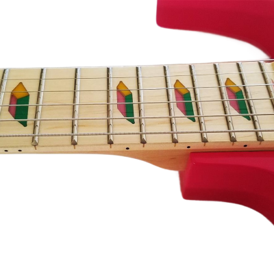 Custom Axis SVAI Shocking Pink Jem Tremolo Electric Guitar - Image 9