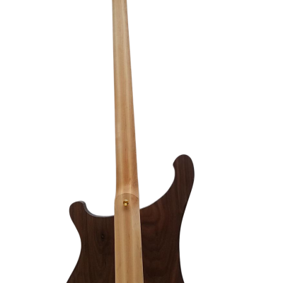 Custom Nova Lemmy Kilmister 4004 Walnut Wood Body Carved With Oak Leaves Bass - Image 6