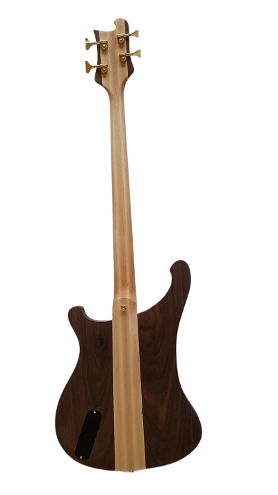Custom Nova Lemmy Kilmister 4003 Walnut Wood Body Carved With Oak Leaves Bass - Image 6