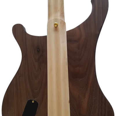 Custom Nova Lemmy Kilmister 4004 Walnut Wood Body Carved With Oak Leaves Bass - Image 9