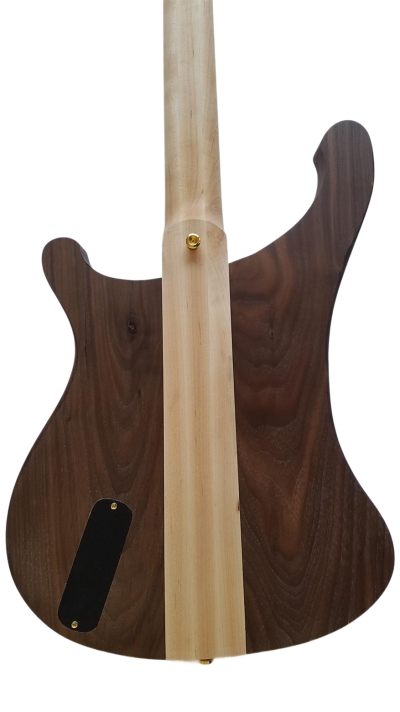 Custom Nova Lemmy Kilmister 4003 Walnut Wood Body Carved With Oak Leaves Bass - Image 9