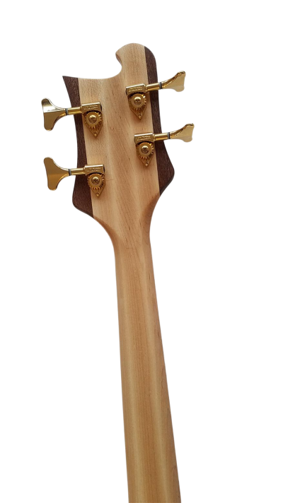 Custom Nova Lemmy Kilmister 4003 Walnut Wood Body Carved With Oak Leaves Bass - Image 11