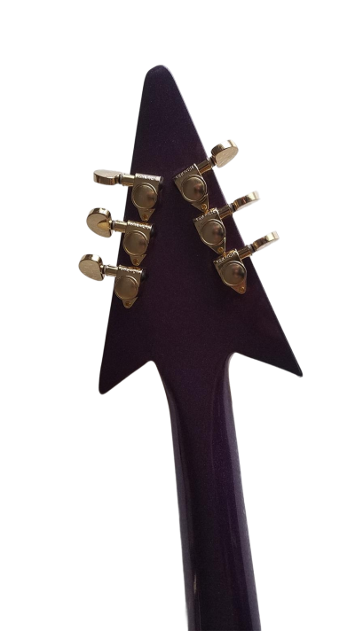 Custom Ember Prince Love Symbol Gloss Purple Guitar - Image 3
