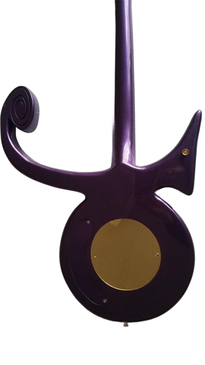 Custom Ember Prince Love Symbol Gloss Purple Guitar - Image 4